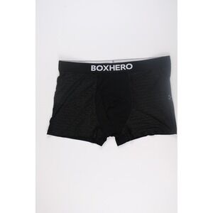 Boxhero Mens Underwear Boxer Briefs Black Solid XXL NWT